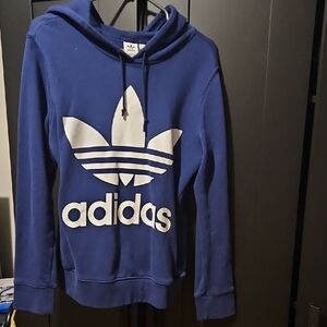 Adidas Classic Blue Sweatshirt with White Logo
